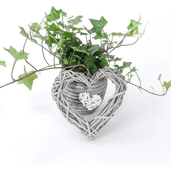 Dørkrans Pil Hjertekrans Hjerteformet Rattan DIY Håndværk *H