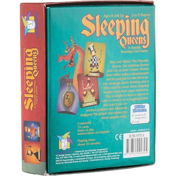 Gamewright, Sleeping Queens, korttipeli, 8+, 2-5 pelaajaa, 20 minuuttia peliaikaa