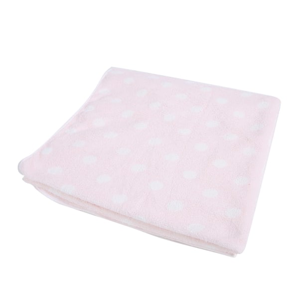 Dam Koralfleece Varma Handduk Wrap Badrocka Dusch SPA Bad Rosa