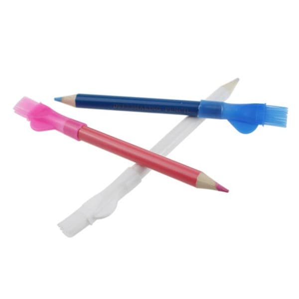 3-pack skräddarkrita och pennor med borste, lämplig för DIY-modedesigners.