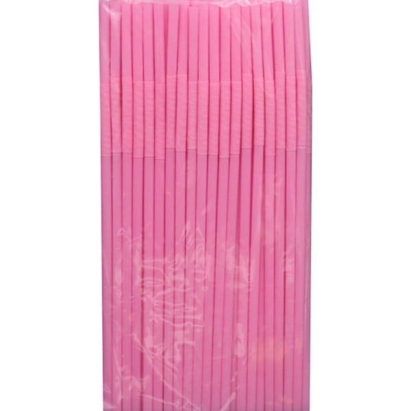 200-pack färgglada sugrör för cocktailjuice, lila pink