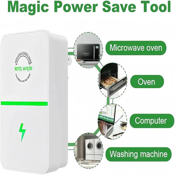 Pistokkeella toimiva virransäästölaite, Elsparbox, 2026 energiansäästölaite kotiin/toimistoon (2)