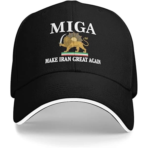 Iran-inspireret Trucker Cap til mænd og kvinder, sort