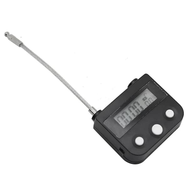Metaltimerlås USB LCD-skærm Metal Elektronisk Genopladelig Timer Multifunktionshængelås Sort