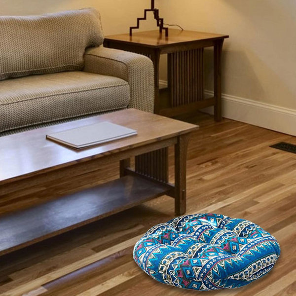 Eleganta runda stolsdynor med bohomönster, plyschfyllning för inomhusbruk, ergonomisk design, mjukt tjockt höftstöd för hemmakontor och bil