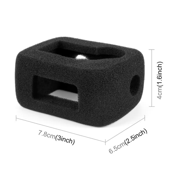 Skum frontrutedeksel - For Dji Osmo Action 4/3, reduserer vindstøy for optimal lydopptak