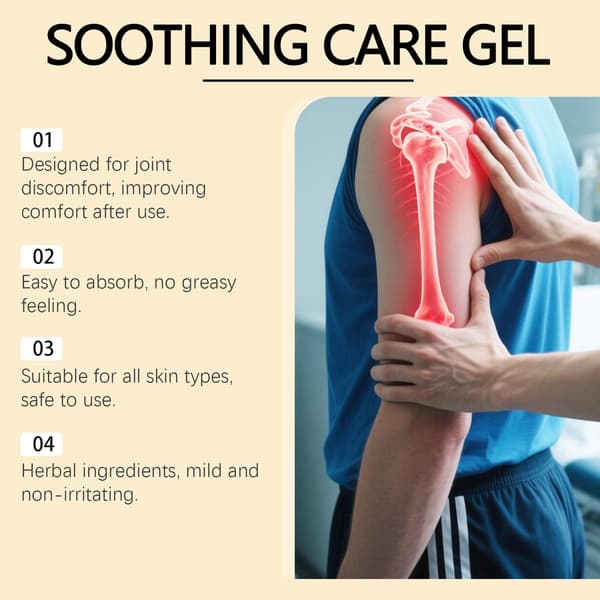Ledplejegel til håndled og knæ, massage og pleje, daglig topisk anvendelse.