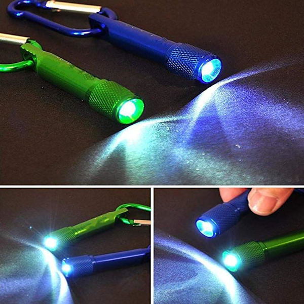 Mini LED-lommelykt i aluminium med nakkestropp