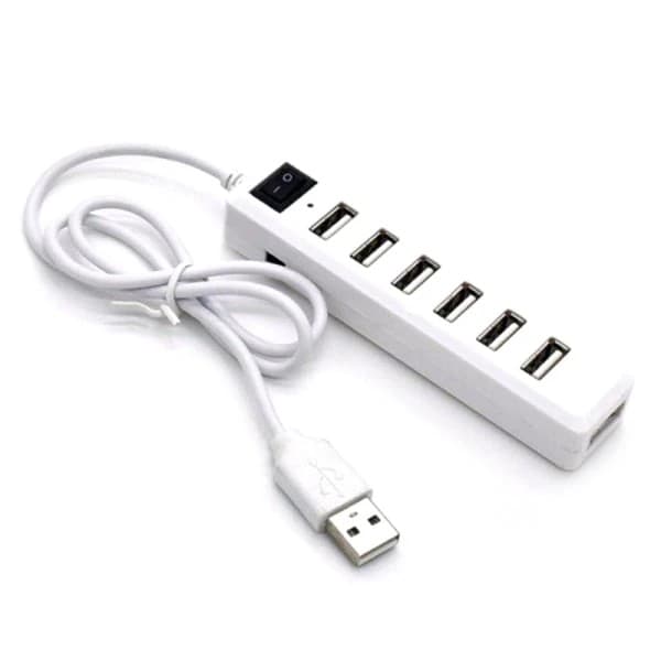 USB-hub 7-ports utvidelsesadapter 2.0-hub Multi USB-splitter