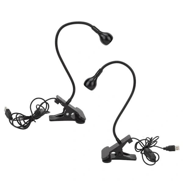(Sort) Mini UV-lampe - MXZZAND - 360° justerbar - Negletørrer - Multifunktionel - Sort