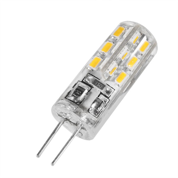 5 kpl G4 DC12V 3014 LED-helmiä Kristalli Koti Valo Lamput Polttimo Energian Säästö Lämmin Valkoinen 24LED 1.5W