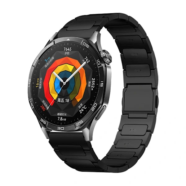 Urrem til Huawei Watch GT5/GT6 titaniumlegering (sort)