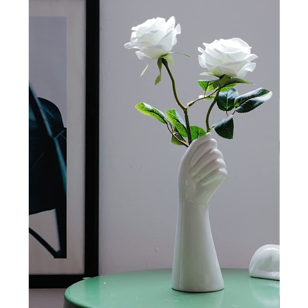 Keramisk Handblomma Vas, Elegant Design &amp; Mångsidig Funktionalitet För Modern Nordisk Heminredning