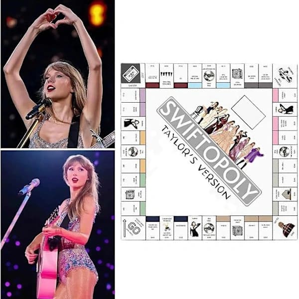 Interaktiivinen Monopoly-lautapeli Taylor Monopoly White