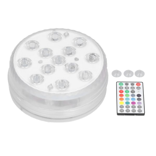Bluetooth APP Dykkerlys 13LED Magnet Sugkopp Smart Fjernkontroll RGB Bassenglys for Svømmebasseng