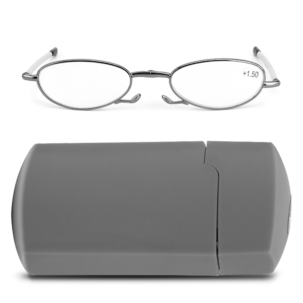 Presbyopia-lasit Miehille ja Naisille Taittuvat Kannettavat Väsymystä Vähentävät Lukulasit (Harmaa +1.50)