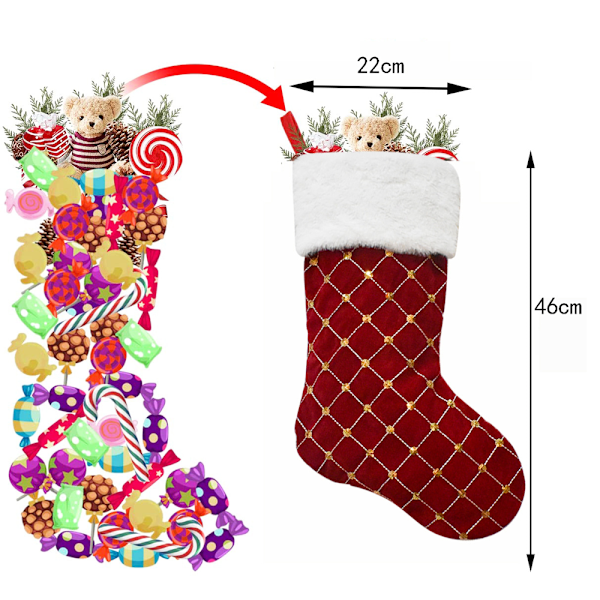 Julstrumpor Stickning Julstrumpor