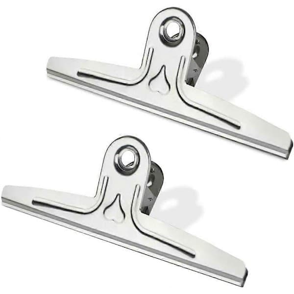 Extra stor bulldogklämma, 2-pack, 30 cm (silver)