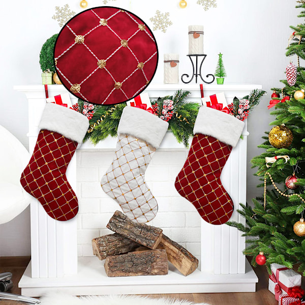 Julstrumpor Stickning Julstrumpor