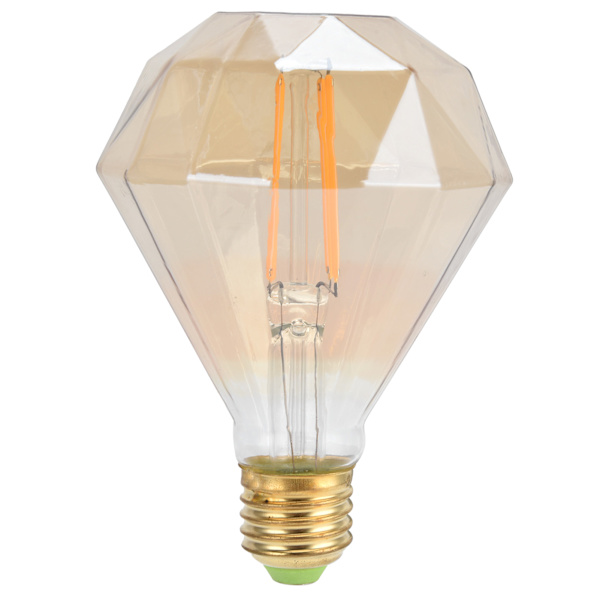 LED-pære E27 4W Vintage dekorativ glødetrådslampe til lysekrone væglampe 220V varmt lys guld