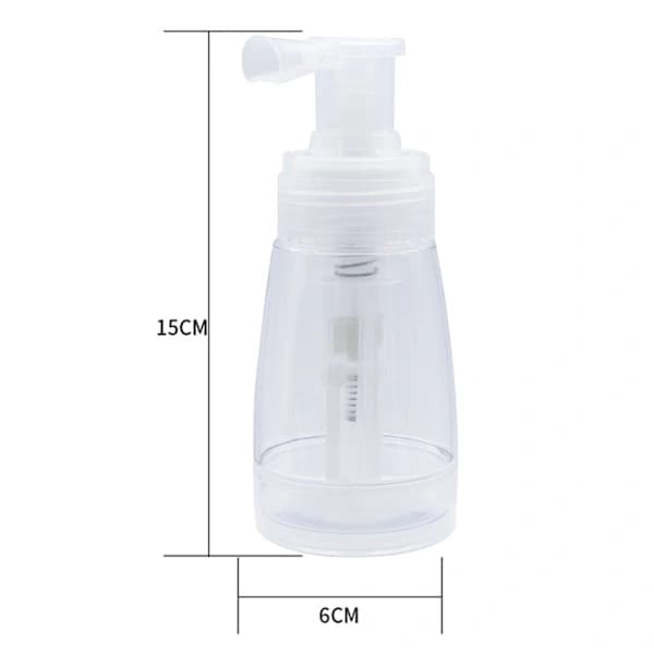 Pudersprayflaska Tom Demonterbar Resekosmetikflaskor med Låsbart Munstycke 180 ml