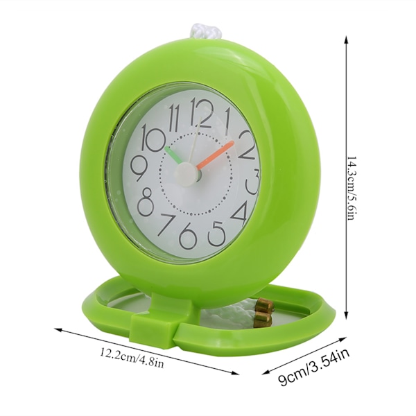 Fashionable Waterproof Dual Use Hanging Table Clock Bathroom Kitchen Home Decoration (Green)