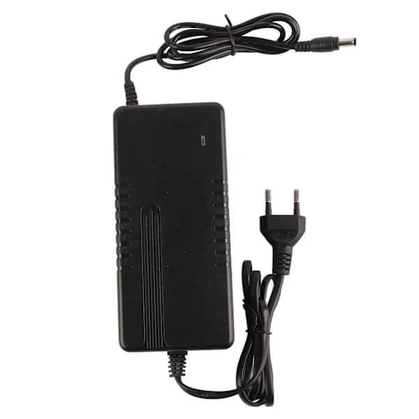 54,6V 2A strømforsyningslader med 5,5 mm plugg, litiumbatteriadapter EU-plugg 100-240V