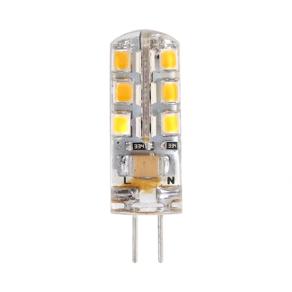 10 st G4 LED-lampor 220V Hög belysning Ersättning Hemljus Lampa Glödlampa Varm Vit 24 LED 3W