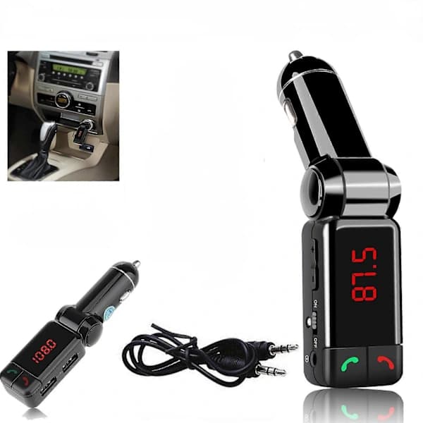 Langaton Bluetooth-autosarja Handsfree-autolaturi MP3-soitin USB