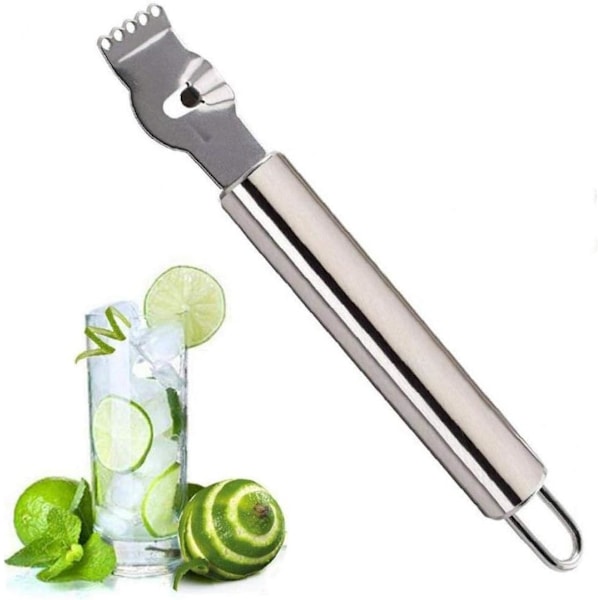 Citronrivjärn, Multifunktionell Rivjärn i Rostfritt Stål med Dekorativ Twist för Cocktailentusiaster