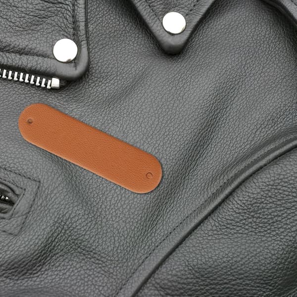 100 stk PU-skinnmerker for heklede gjenstander Håndlagde blanke merker