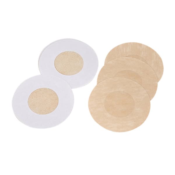 Selvklebende elegante brystvortedekkere 5 par beige runde