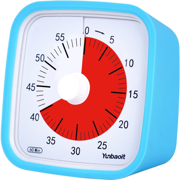 Visual Timer - 60 Min - Silent Countdown For Kitchen, Office, Home