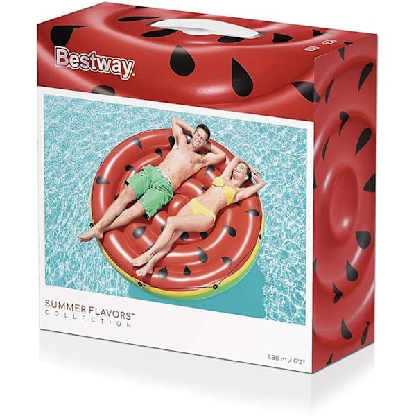 43140 Oppustelig vandmelon pool float til børn og voksne