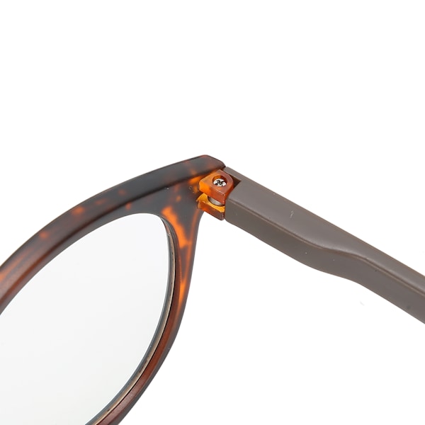 Unisex Lesebriller for å lindre øyestretthet Høy definisjon Presbyopiske briller med etui (+350 Leopardmønster Tawny Leg)