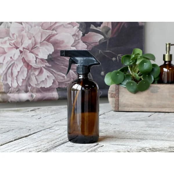 Glasflaska med spraymunstycke 480 ml Chic Antique Brun