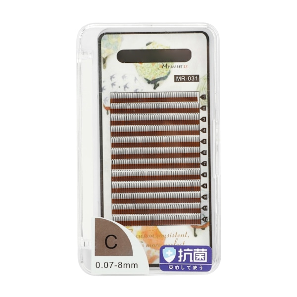 Falska ögonfransar för volym - Grafting Fake Eye Lashes Makeup Eyelashes Extension Tool (MR-031 (8mm)