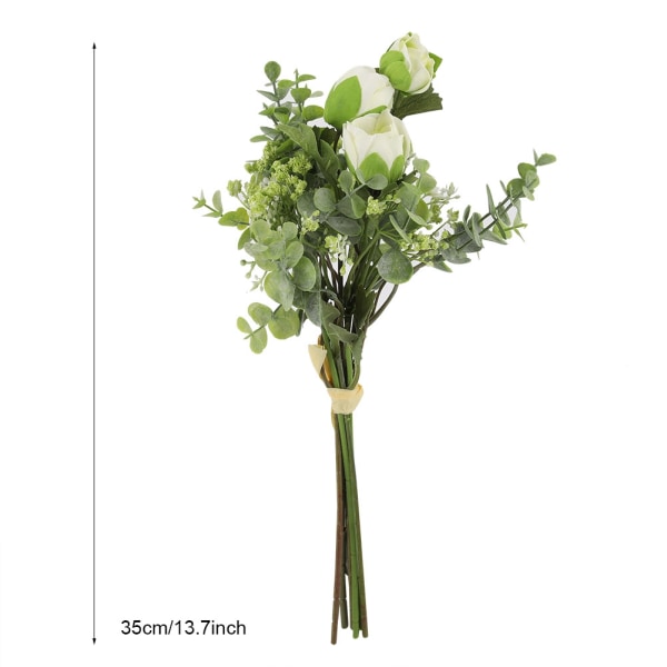 1 st konstgjord gypsophila blomma heminredning blomsterdekoration heminredning (vit+grön)