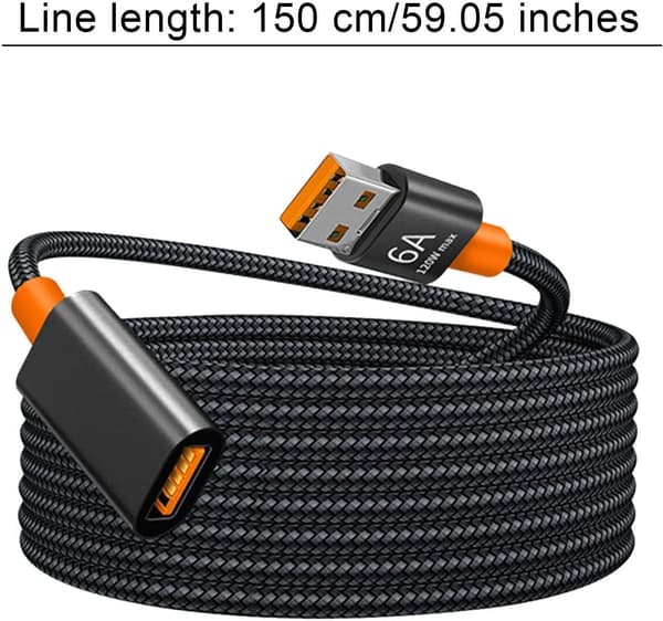 Forlængerkabel | 3.0 Adapter Forlængerkabel | Hurtig Dataoverførsel, Langt 3.3/4.9 FT Kabel, Ideel Til Harddisk, Drev, Tastatur, Printer