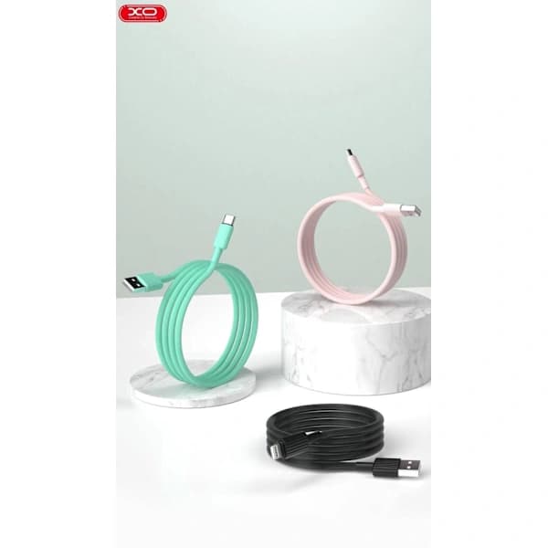 2-PACK Snabbladdande USB-C 2.4A-kabel för Samsung, Android - 1m Flerfärgad