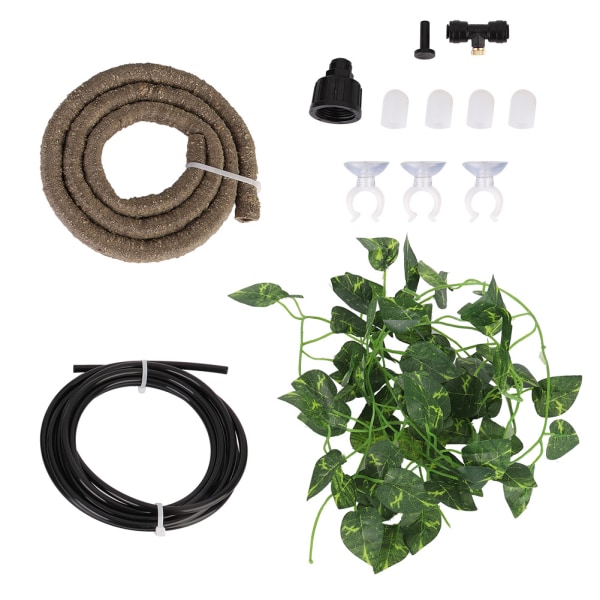 Djungelhabitat Flexibel Simulerad Rotting Atomizer Enhet Set för Reptil Terrarium(typ1)