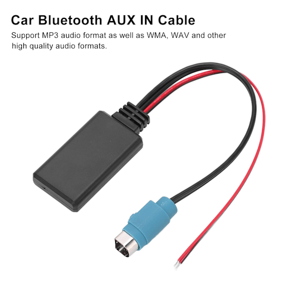Bluetooth 5.0 Radio AUX IN Adapter Lydkabel Udskiftning til Alpine KCE‑236B CDE9885 9887