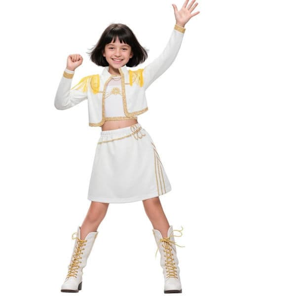 2025 Devil Hunter K-Pop Kostume | Halloween Kostume til Piger Cosplay, 150cm, Størrelse 150, 4 Dele, 3-Delt Sæt ...
