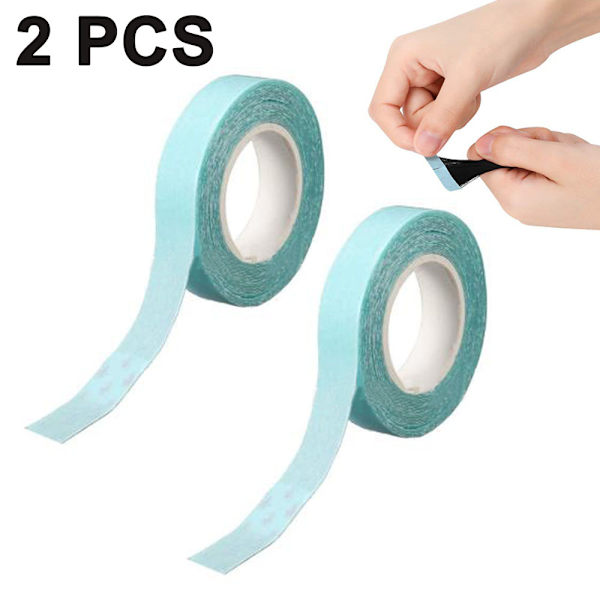 Dobbeltsidet klæbebånd til lace front support tapes 1cm×3 Yards vandtæt tape til parykker, toupeer, hårstykker, hårextensions