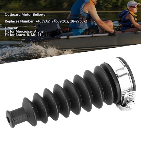 Utenbordsmotor Bellows Kit Girskabel Støvhette Deksel Erstatning 74639A2 Passer for Mercruiser Alpha/ Bravo R Mr #1