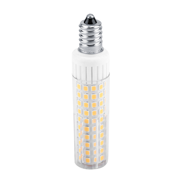 Ren vit E14 8,5W 220V dimbar 125LED majslampa för inomhusbelysning