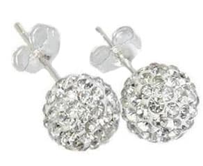 Örhängen Silver Glittrande glitter - 10mm Silver