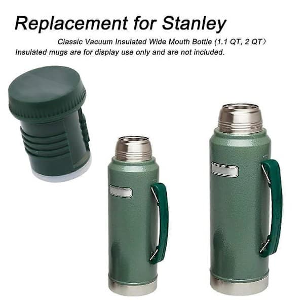 Två extra termosproppar för Stanley Classic vakuumflaskor (vid öppning, 1,1 liter, 2 liter).