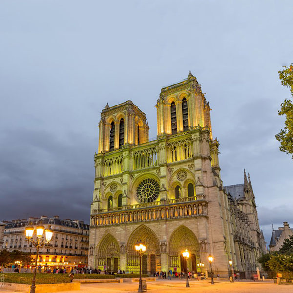 DIY Byggstenar Arkitektur för Notre Dame DE City Paris Heminredning
