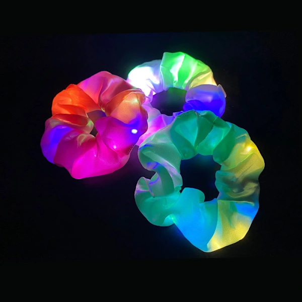 6 st LED-hårtofsar, lysande hårtofsar, LED-ljushår
